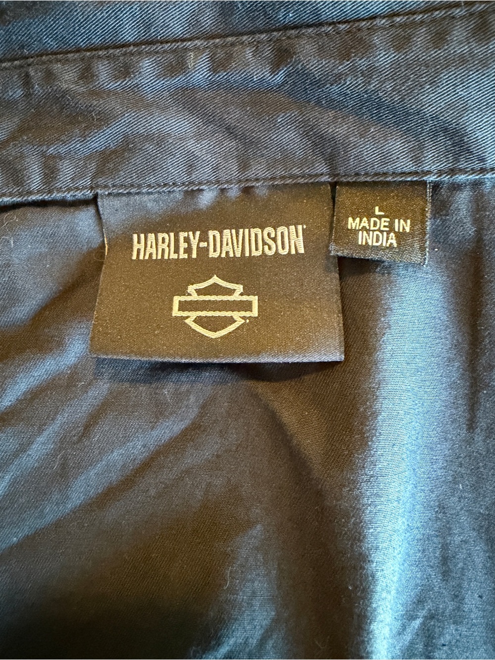 Harley-Davidson Black Raw Edge Blowout Sleeveless Button Down Vest Biker Top - Picture 7 of 7